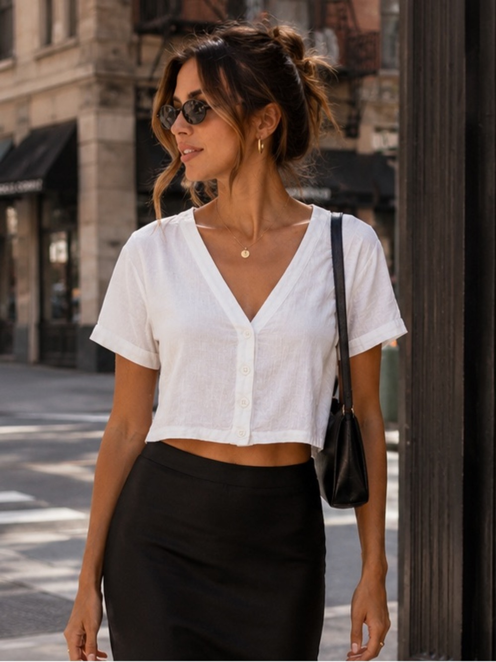 Bershka Crop Top, Size Small